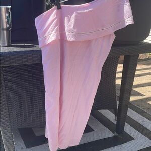 Pink and white Off-Shoulder Women's dress